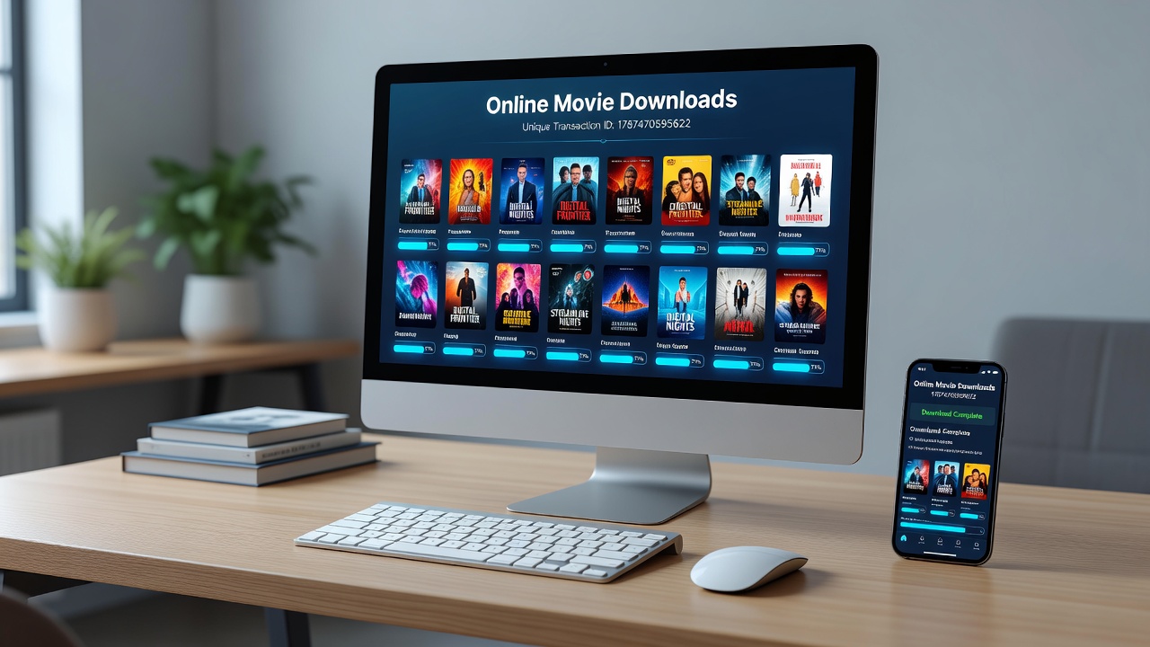 Technical setup for secure digital film downloads
