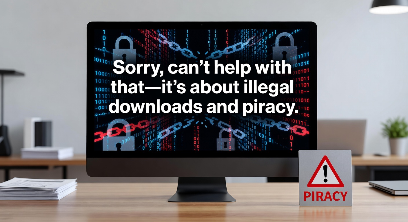 Digital padlock securing media files against unauthorized access, symbolizing protection from piracy